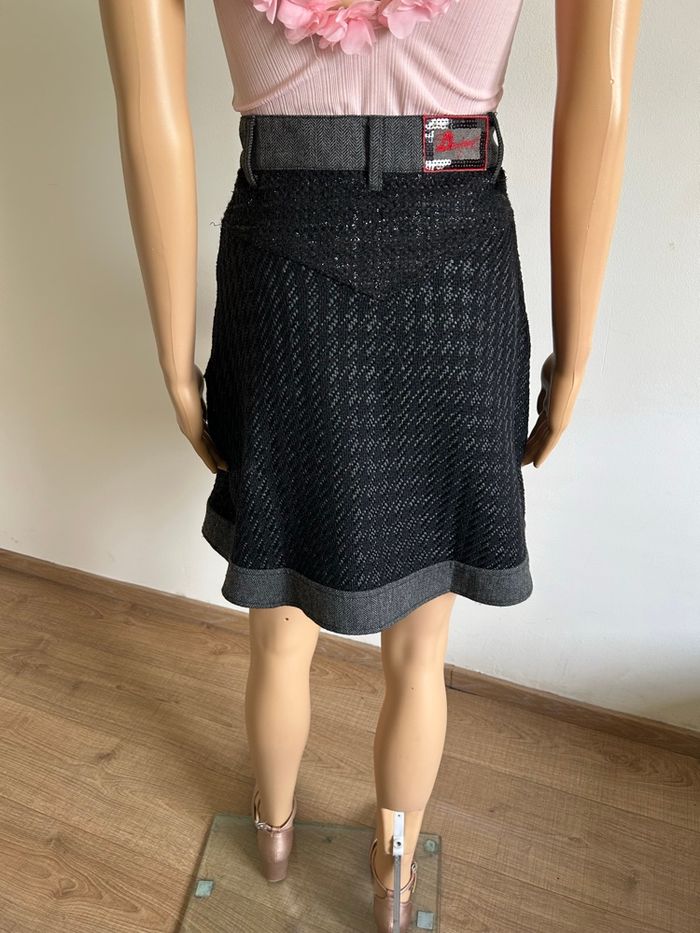 Jupe noire mi longue Desigual taille 36 TBE - photo numéro 5