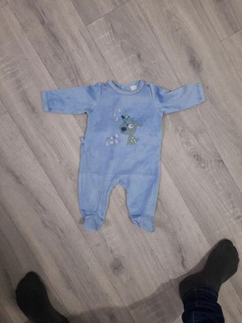 Pyjama bleu 1 mois