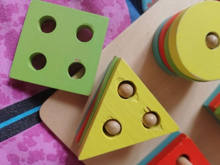 Formes à empiler et triée en bois - photo numéro 6