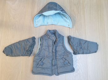 Manteau / Doudoune avec ou sans manche 12 mois 3 pommes
