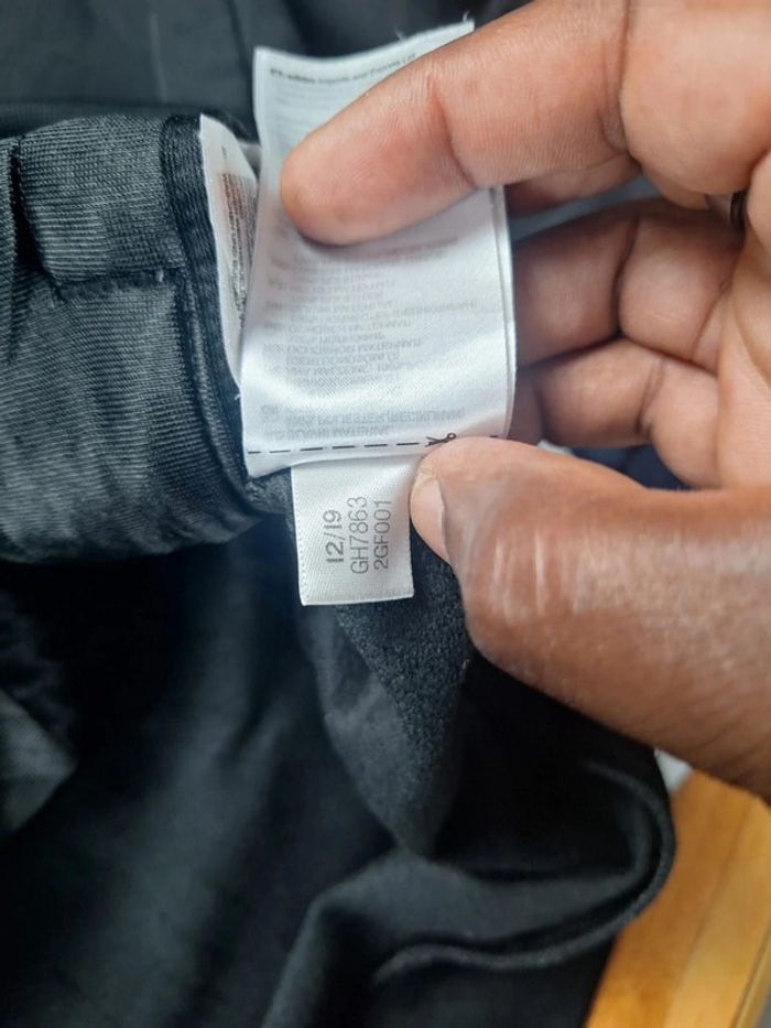Veste Adidas vintage noire – bandes rouges – taille XXL (602) - photo numéro 12