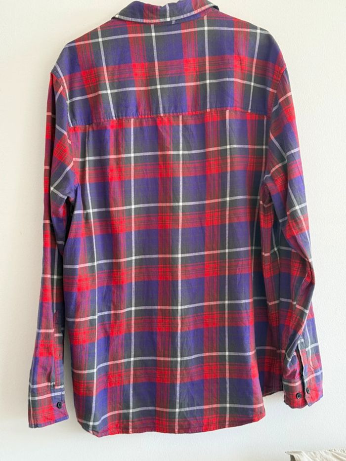 Chemise / Surchemise Divided ( H&M ) en coton taille M couleur marine & rouge - photo numéro 4