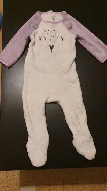 Lot de 2 grenouillères pour fille 18 mois