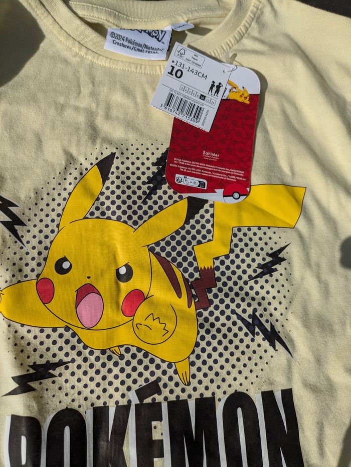 T shirt manches longues pokémon - photo numéro 2