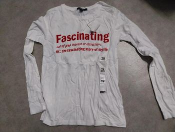 haut tee shirt manches longues fille 10 ans neuf