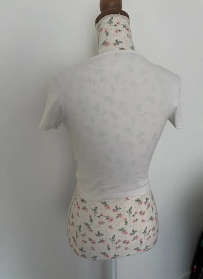 Top court blanc Zara taille M ou 38 - photo numéro 5