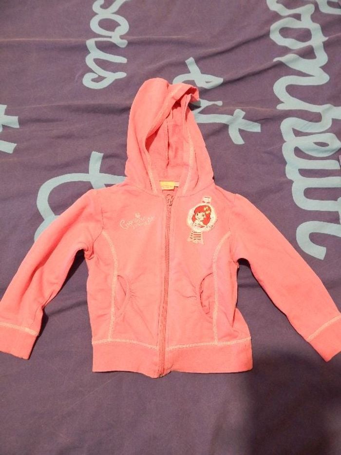 Gilet charlotte aux fraises fille 4 ans