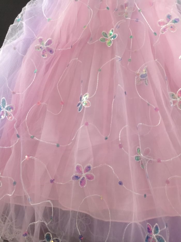 Deguisement princesse raiponce paillette 5-6ans - photo numéro 3