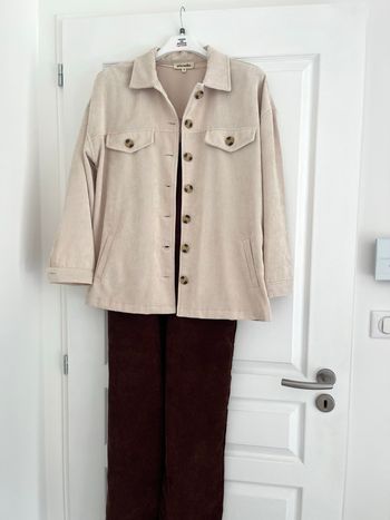 Sur chemise veste velours  côtelé 