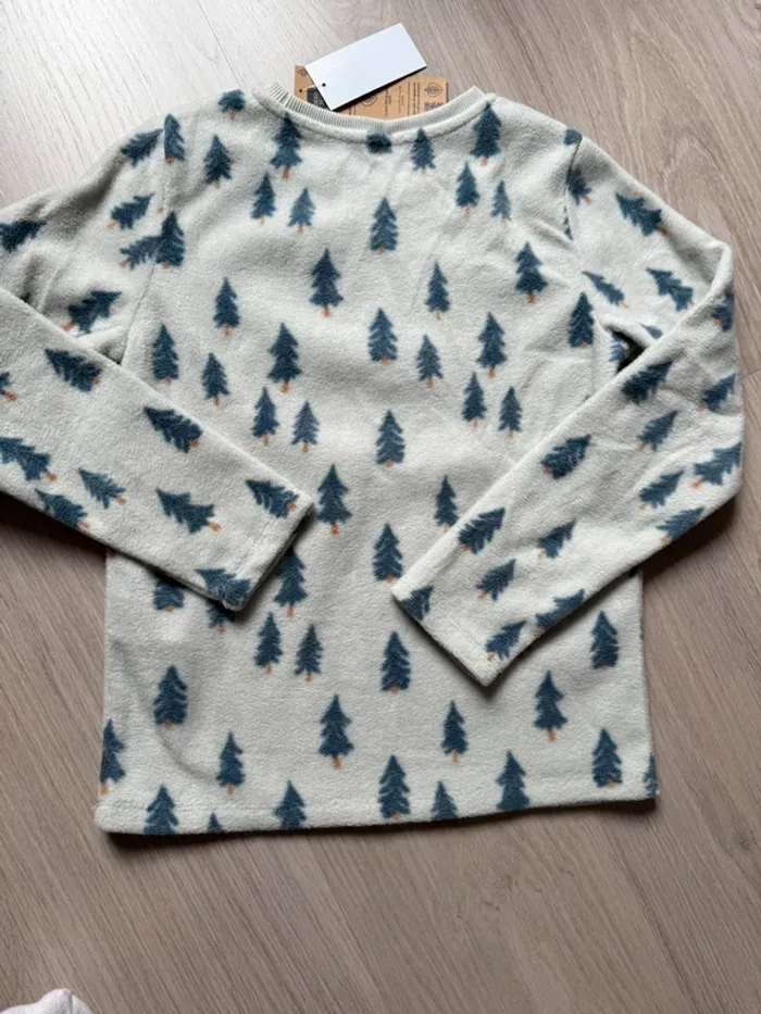 Pull polaire neuf sport d’hiver neige froid kiabi 10 ans garçon fille mixte - photo numéro 2