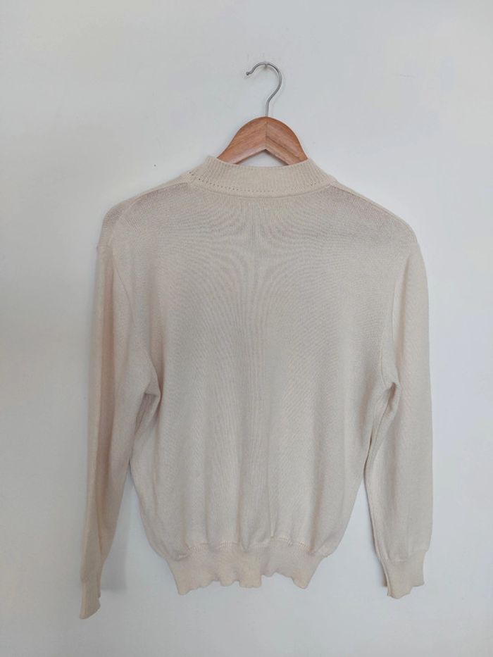 Pull écru vintage détails grappe de raisin. - photo numéro 3