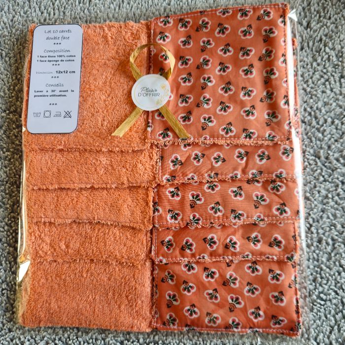 Lingettes lavables 12x12 cm