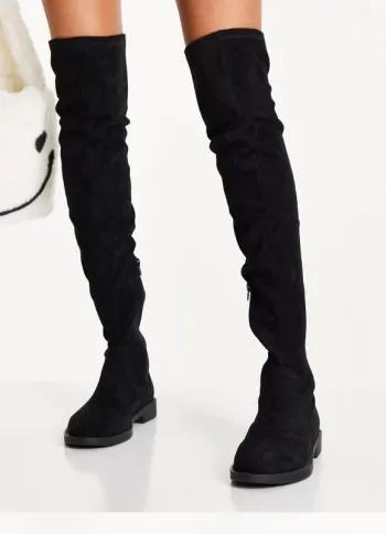 Cuissardes effet daim noires