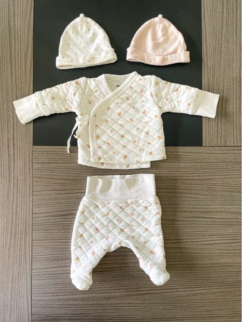Lot pyjama et bonnets taille prématuré 