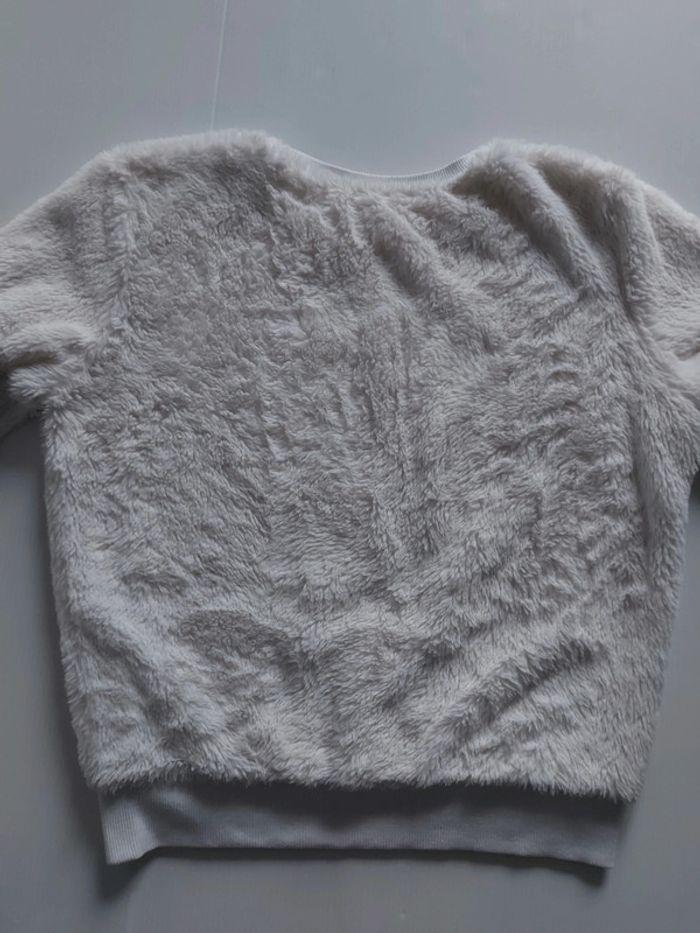 Pull blanc pilou pilou tout doux très peu porté, aucun défaut taille XS - photo numéro 10