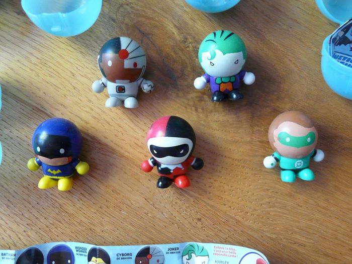 Lot de 5 personnages de Justice League - Bouncing Ball Head série 2 - photo numéro 2
