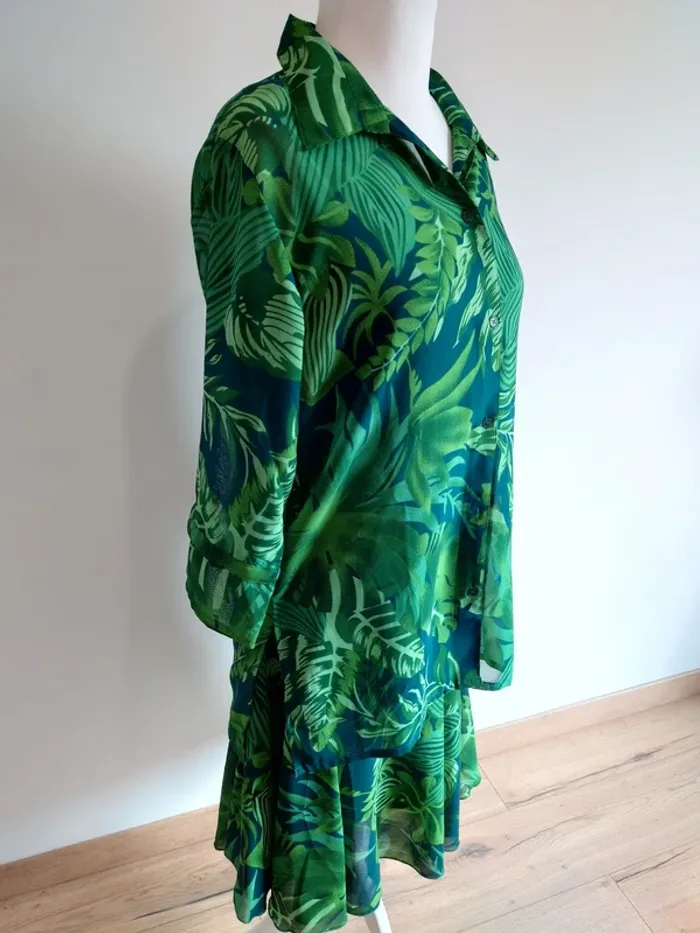 Ensemble robe et haut Bleu bonheur M - photo numéro 2