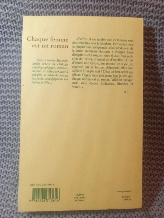 Alexandre Jardin - Chaque femme est un roman - photo numéro 2