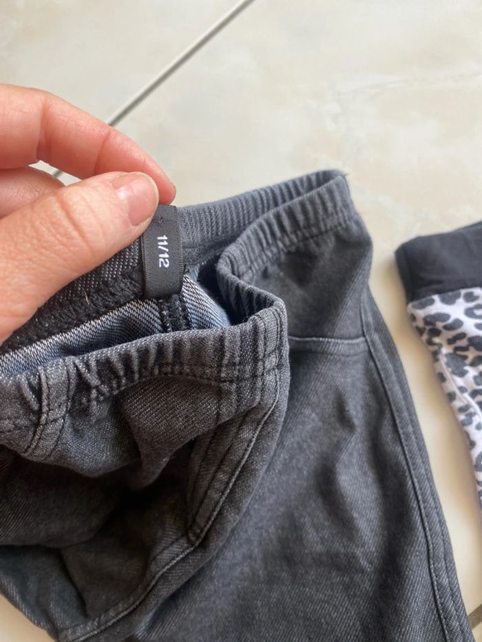 Lot 2 leggings Calzedonia 11, 12 ans noir et gris - photo numéro 6