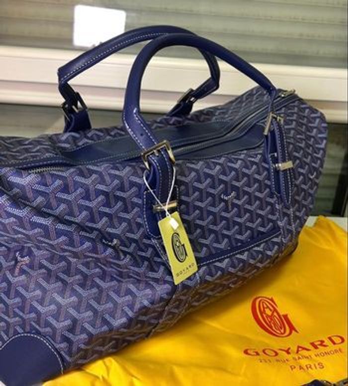 Sac de voyage Goyard Boeing 55 bleu - photo numéro 2