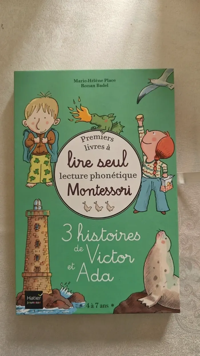 Coffret de 3 livres Premiers livres à lire seul Lecture Phonétique Montessori