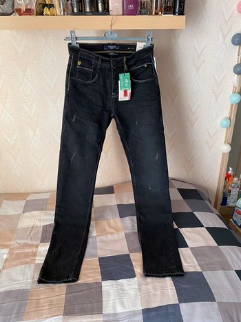Superbe beau jean noir effet dégradé blanc Homme neuf avec étiquette taille 40 Sublevel