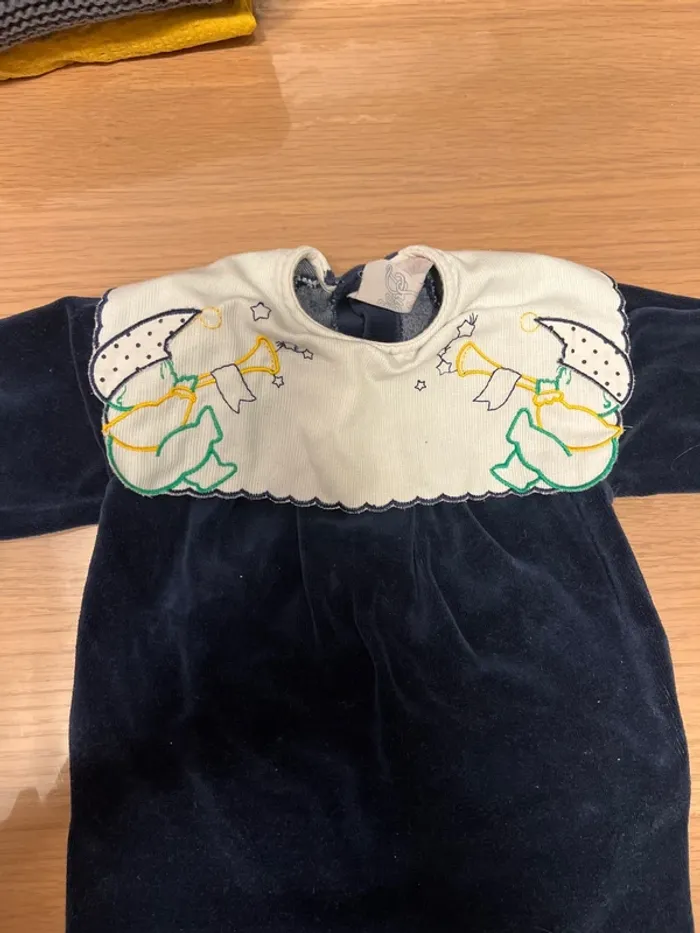 Pyjamas vintage 1 mois garçon bébé - photo numéro 3