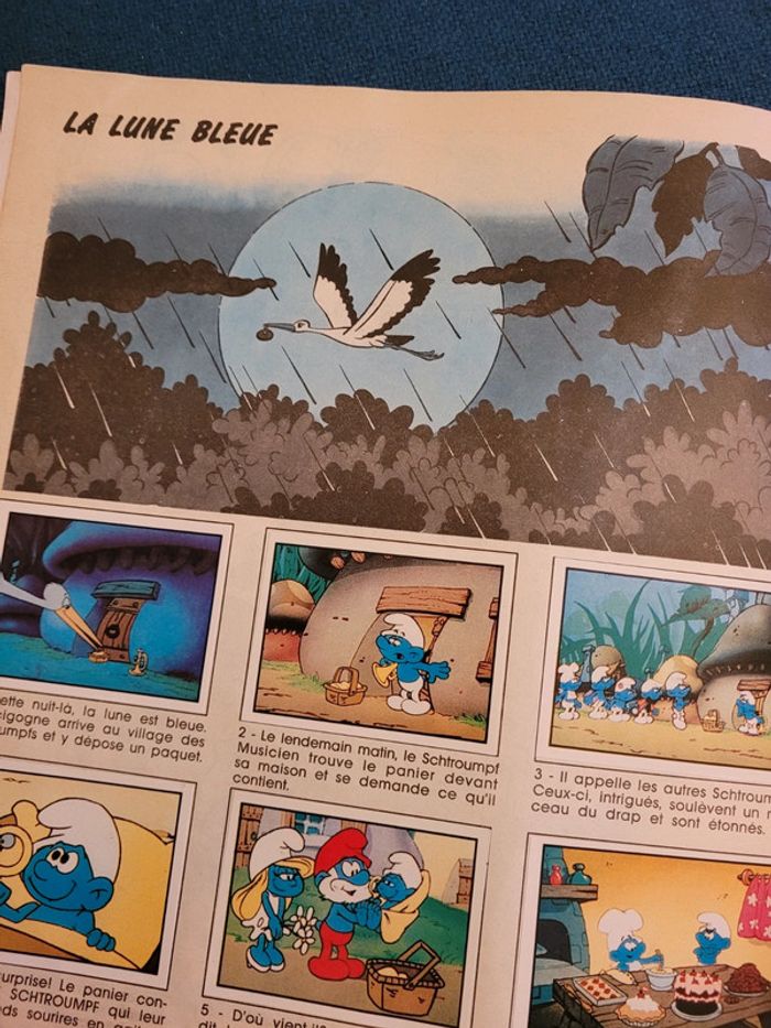1985 Album Panini ancien livre La Parade des Schtroumpfs complet stickers autocollants collection - photo numéro 4
