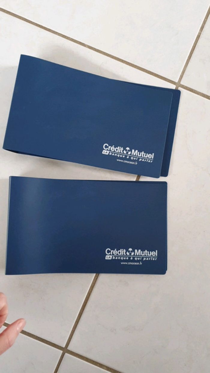 Lot de 2 petits classeurs crédit mutuel neuf v5 - photo numéro 2