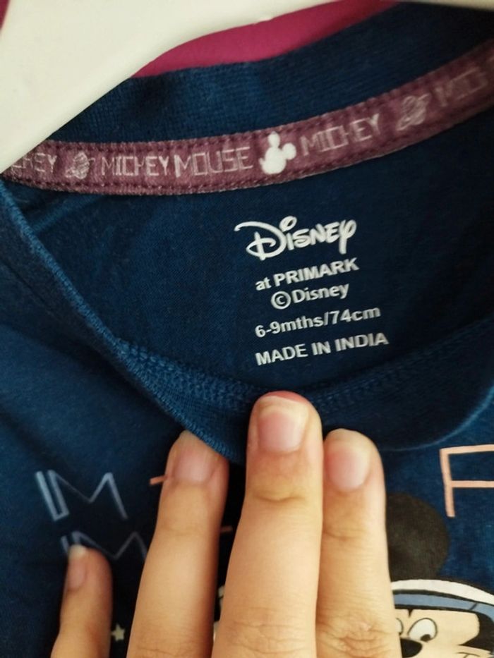 Tee-shirt manches longues garçon mickey Disney taille 6/9 mois b7 - photo numéro 4
