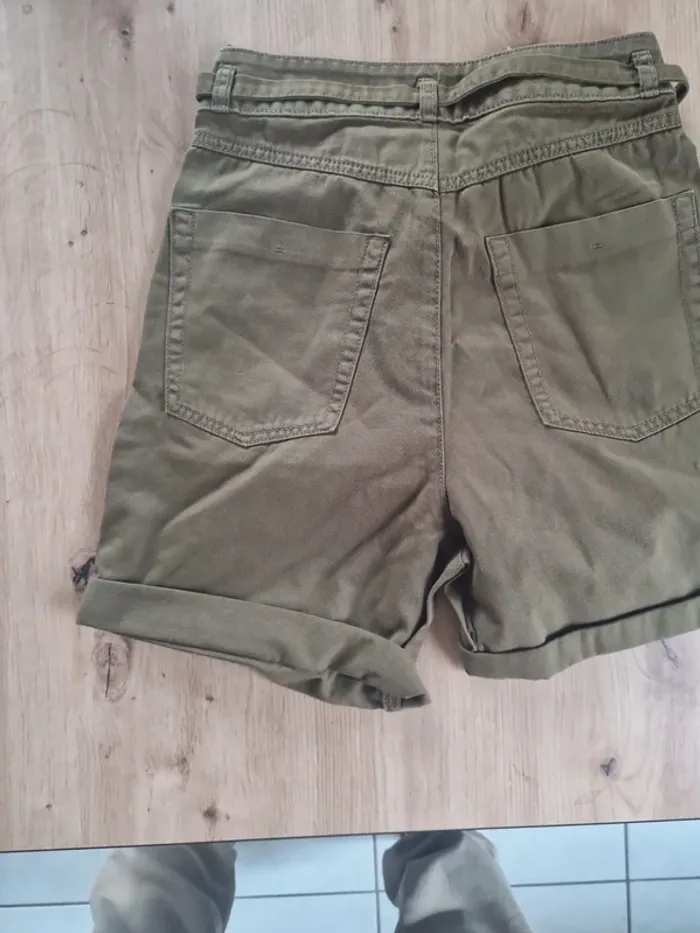 Short femme été kaki taille 34 marque edc bye esprit neuf sans étiquette - photo numéro 6