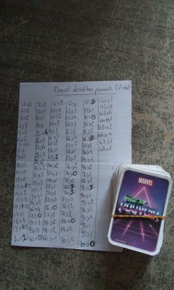 Carte Marvel revele ton pouvoir