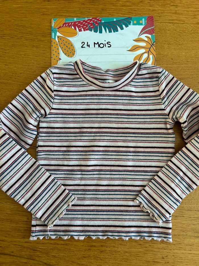 Lot de tee-shirts ML fille - 17 pièces - 24 mois - photo numéro 7