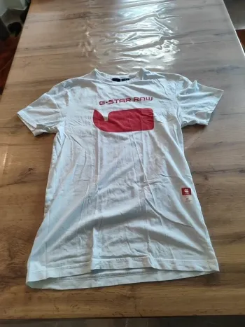 T-shirt G-Star Raw blanc imprimé Taille XS. Le style urbain et décontracté !