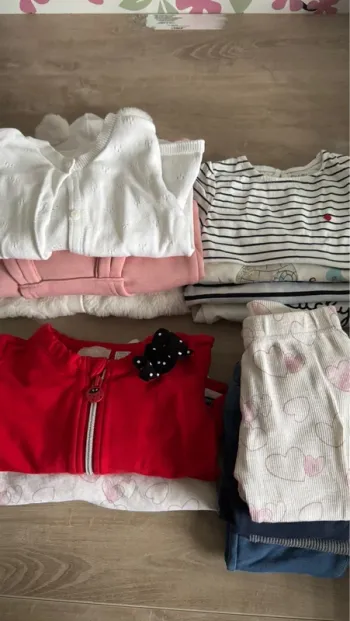 Lot vêtements bébé 9 mois filles