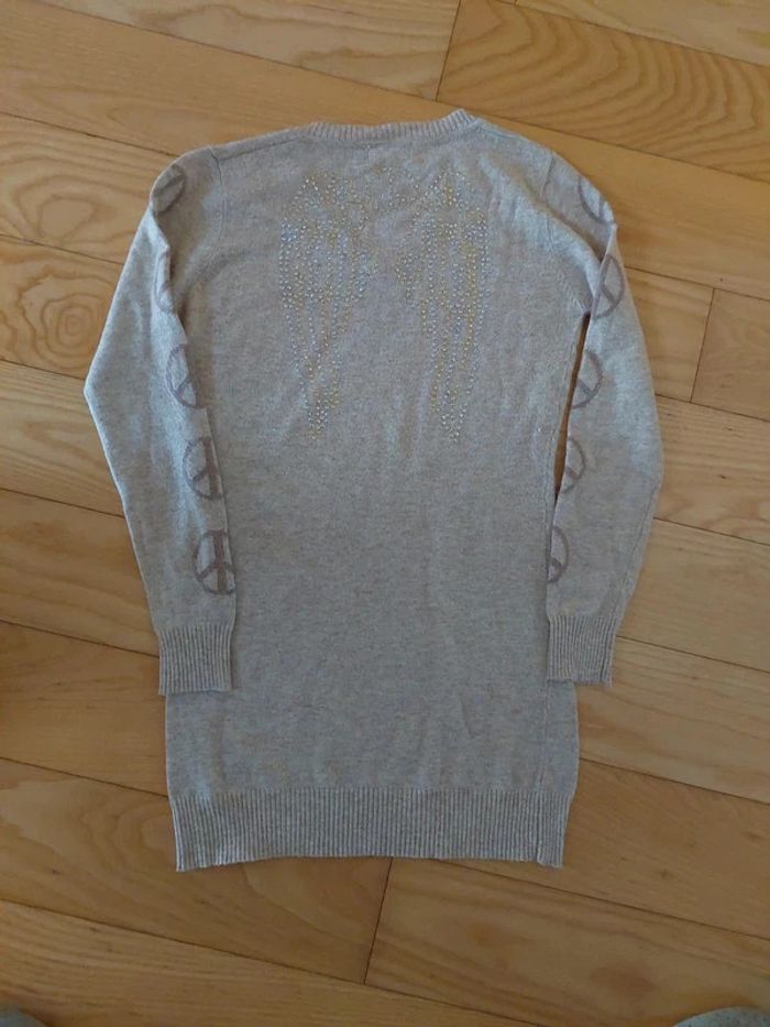 Pull beige strass ailes dans le dos via code - photo numéro 3