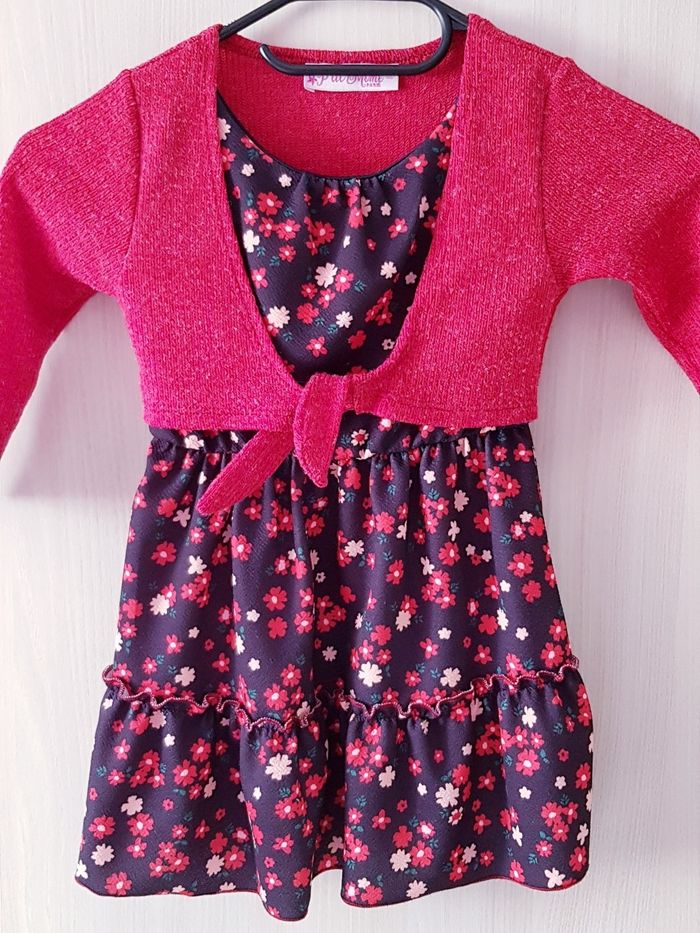 🌸 Robe fleurie effet 2 en 1 - P'tit Môme - 3 ans 🌸 - photo numéro 2