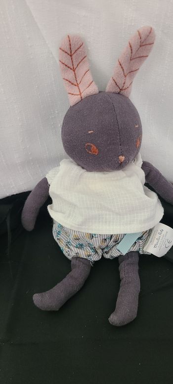 Après la pluie Peluche lapin Lune