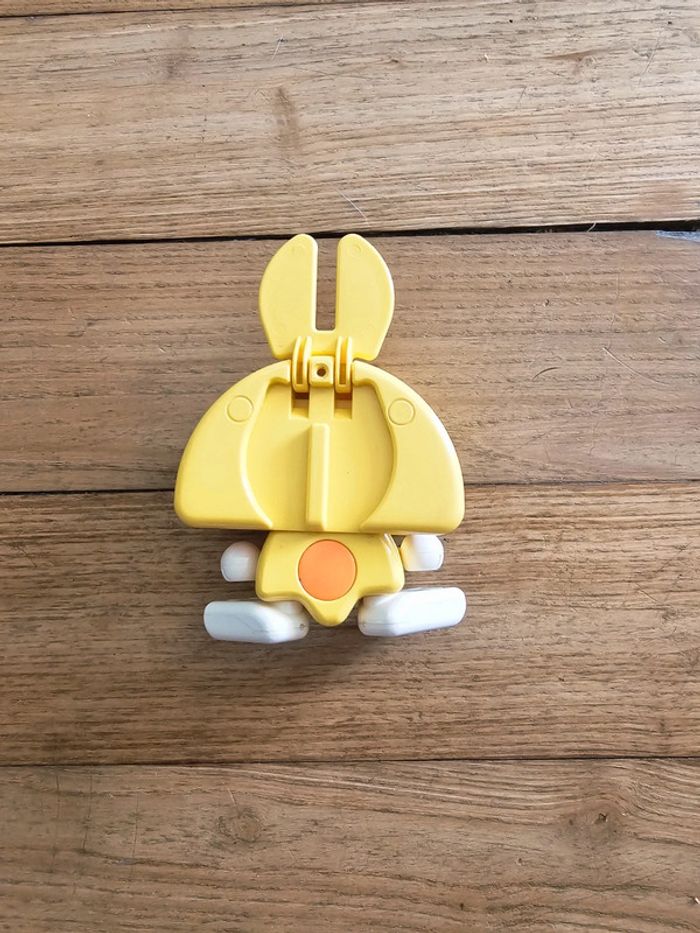 Jouet jeu Modul auto Tomy lapin jaune 1988 vintage - photo numéro 4