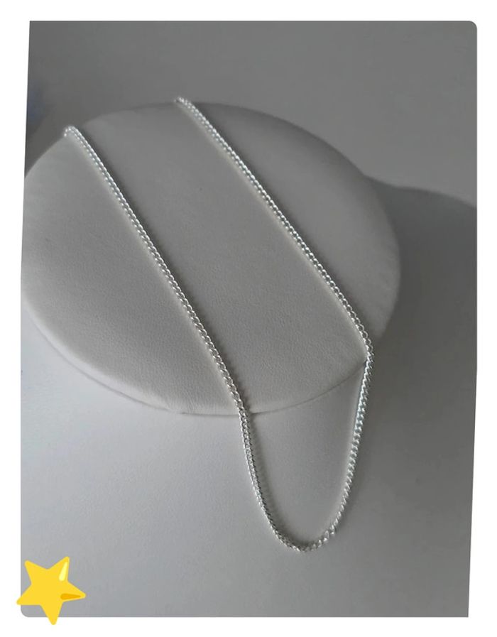 Collier maille gourmette 2mm 40cm - photo numéro 2