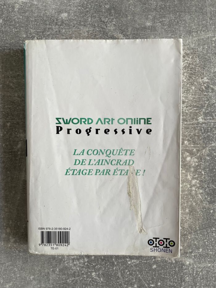 Manga Sword art online progressive tome 1 en version française. - photo numéro 2