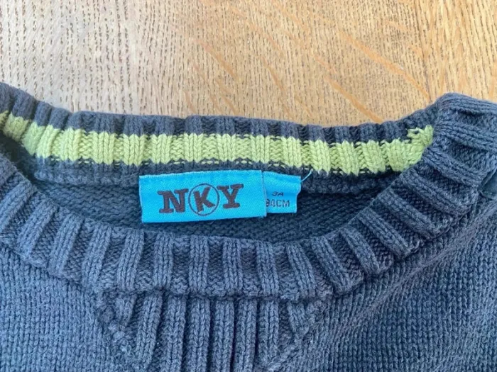 Pull gris anthracite 3 ans NKY - photo numéro 3