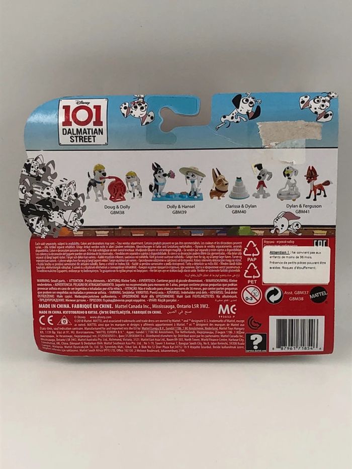 Coffret Figurines Disney les 101 Dalmatiens pack pompier Mattel neuf - photo numéro 2