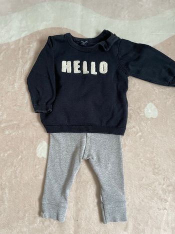 Ensemble pull et pantalon T6mois