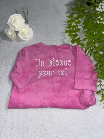Pyjama longue manche 1 pièce pour bébé fille