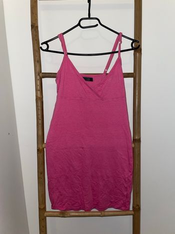 Robe débardeur rose à rayure only