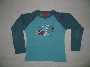 Maillot manches longues, deux bleus