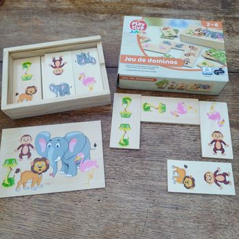 Domino en bois "Animaux de la savane" Playtive
