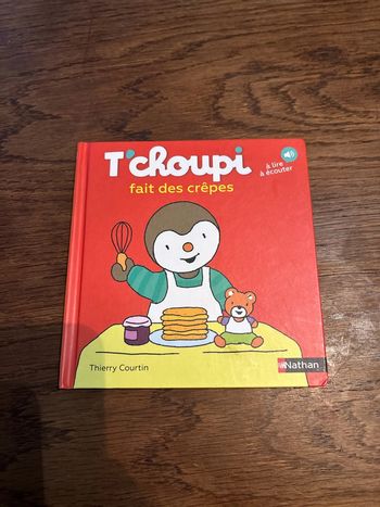 Livre T’choupi fait des crêpes
