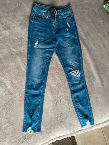 Jeans slim troué even&odd